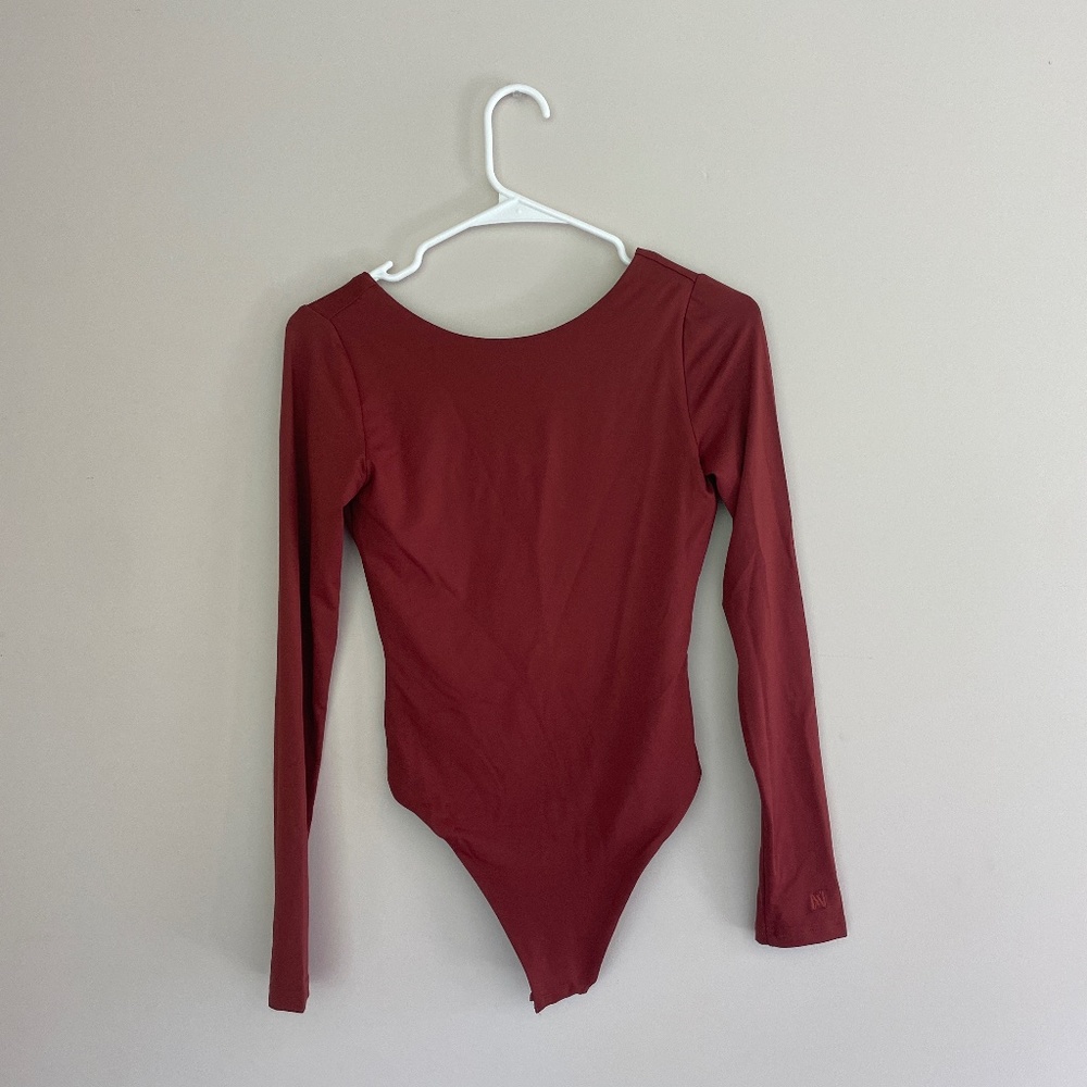 Cherry Chocolate Red/Brown Meshki Bodysuit